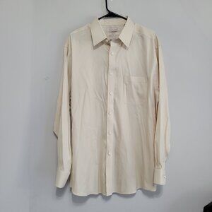 Roundtree & yorke gold label shirt mens‎ XL Non-iron Perfect Performance
